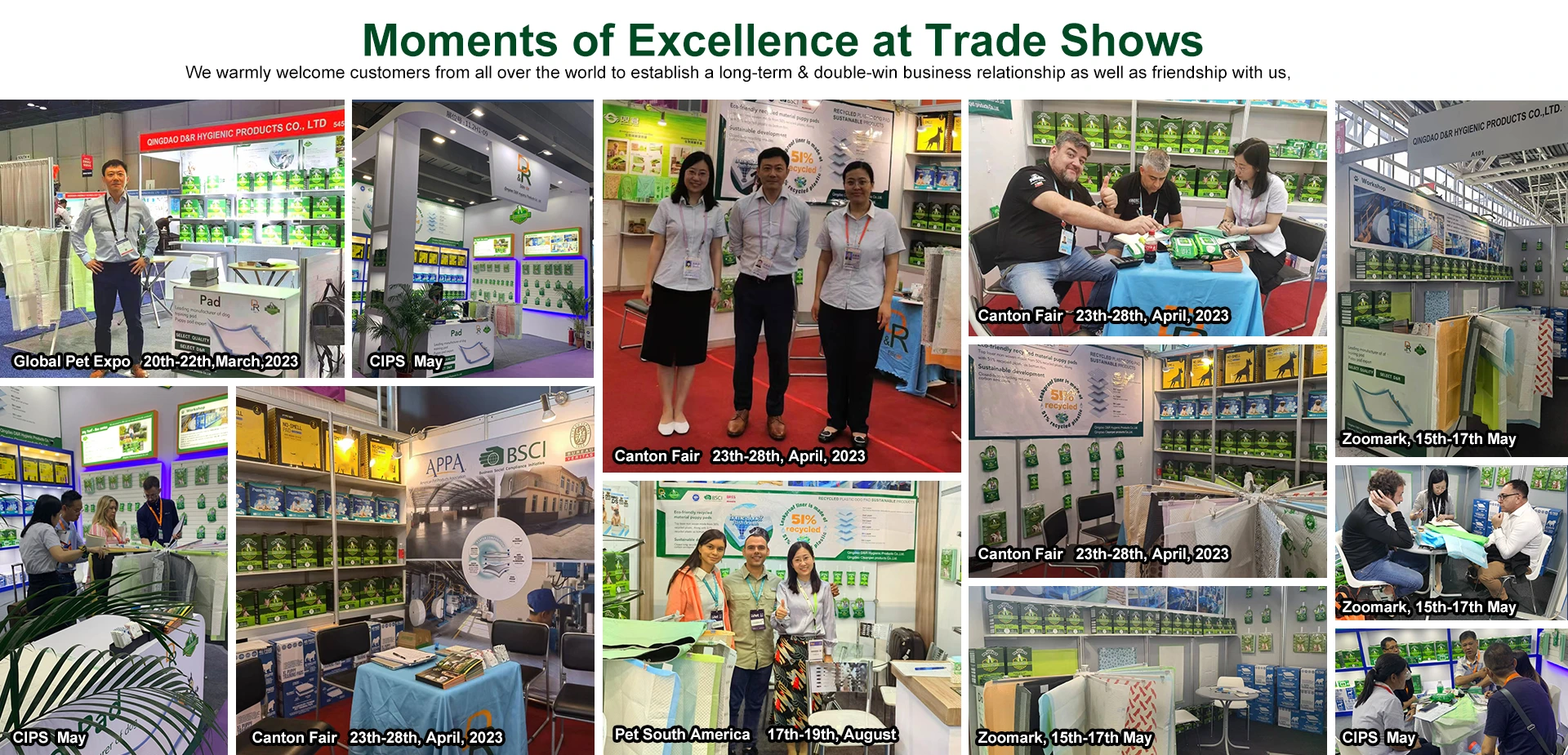 Moments of Excellence at Trade Shows Moments of Excellence at Trade Shows